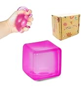 FazaVexior Maltose Squishy Stress Relief Toys, Translucent Squeeze Ice Cube Fidget Toys, Slow Ris...