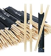ZEAYEA 150 Pairs 9.5 Inch Disposable Bamboo Chopsticks, Japanese Separated Double Pointed Chopsti...