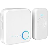 FOVKSUC Wireless Doorbell, Waterproof Door Bell with 60 Chimes, 5 Volume Levels & Mute Mode, Loud...