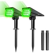 Solar Spot Lights Green, T-SUN LED Solar Spot Lights Outdoor Waterproof Auto ON/Off Solar Landsca...