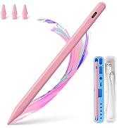 BLEBLE Stylus Pen for iPad 2018-2026, Fast Charge Apple iPad Pencil-Pink | Palm Rejection & Tilt ...