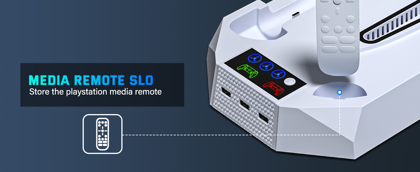 ps5 stand and cooling station with dual controller charging