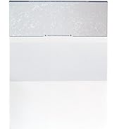 Endoc Computer Check Paper - 50 Pack - Blank Stock Check on Top and Stub on Bottom - Security Fea...