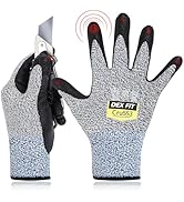 DEX FIT Level 5 Cut Resistant Gloves Cru553, 3D-Comfort Fit, Firm Grip, Thin & Lightweight, Touch...