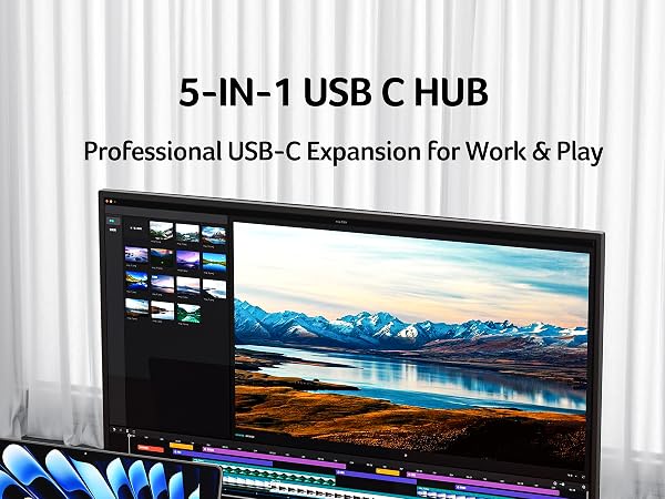 Acer USB C Hub, 5-IN-1 USBC to HDMI Adapter