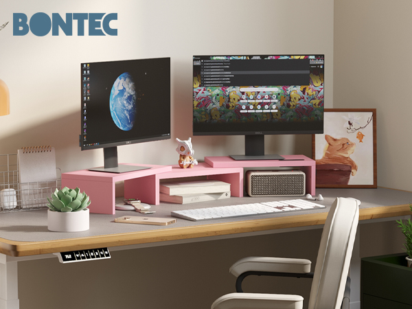 Dual Monitor Stand Riser