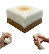 Dual Color Toast Slow Rising Squishy, Soft Foam Squishy Stress Relief Squeeze Toy, Realistic Brea...