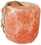 kathson Himalayan Salt Lick Salt Block on Rope for Horse Animals Mineral Salt Licks Natural Pink ...
