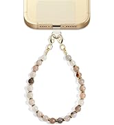 NUBYYA Lostars Handmade Gemstone Beaded Phone Wrist Strap with Tether Tab – Detachable Hands-Free...