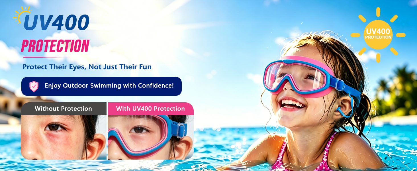 uv protection swim goggles beach swim goggles