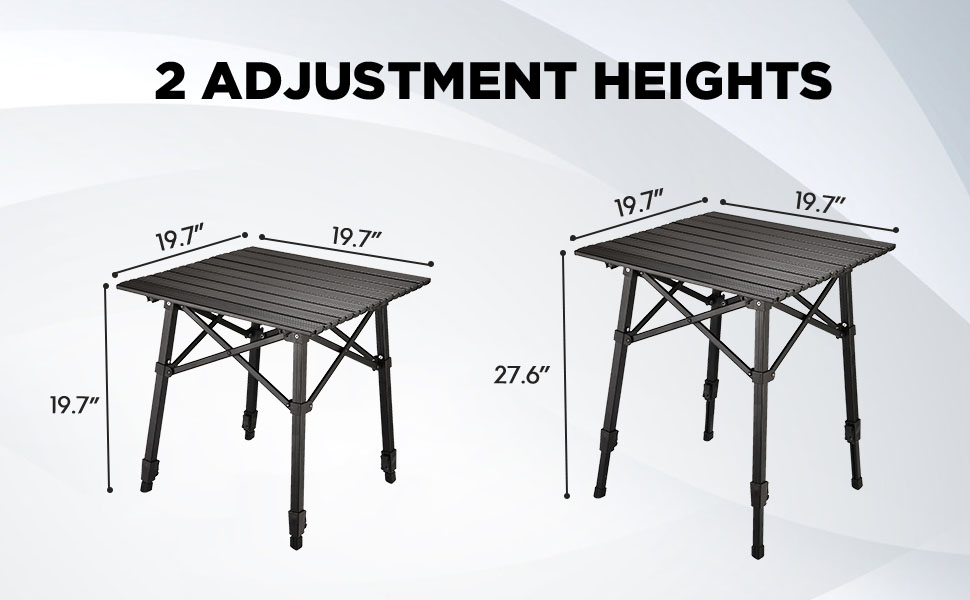 2 adjustment heights