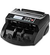 DOMENS Money Counter Machine UV/MG/IR/DD Counterfeit Detection Bill Counter, ADD+Batch Modes Port...