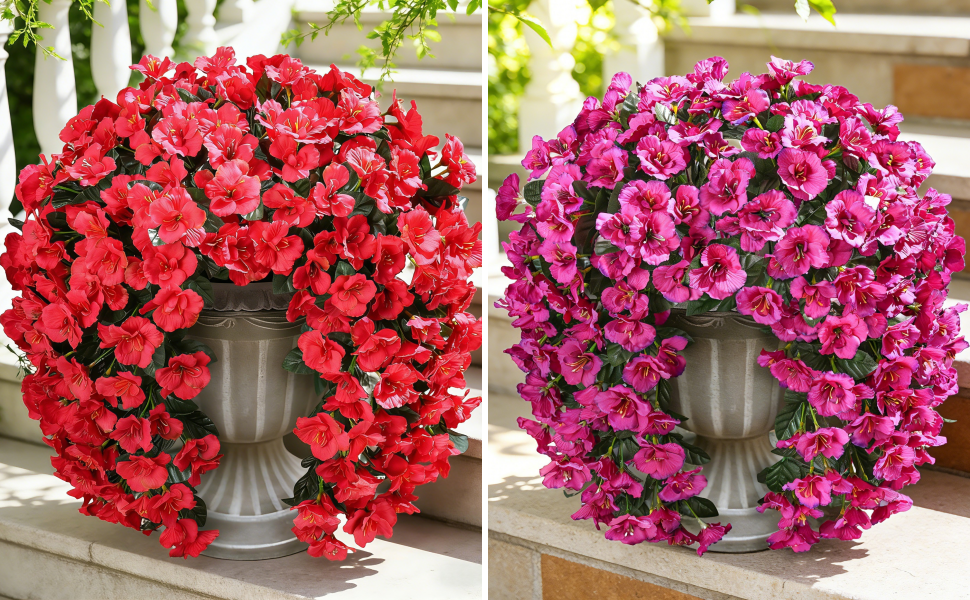artificial hanging flowers