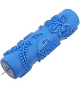 Rubber Painting Roller Patterned Texture Paint Roller Drywall Texture Roller Wall Decoration Pain...