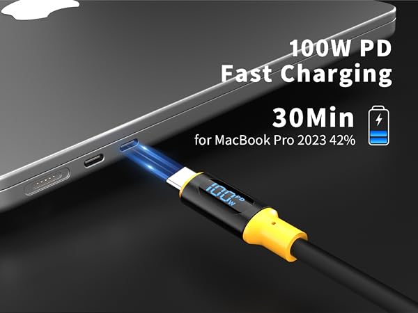 USB C to USB C Charger Cable 100W/5A Fast Charging