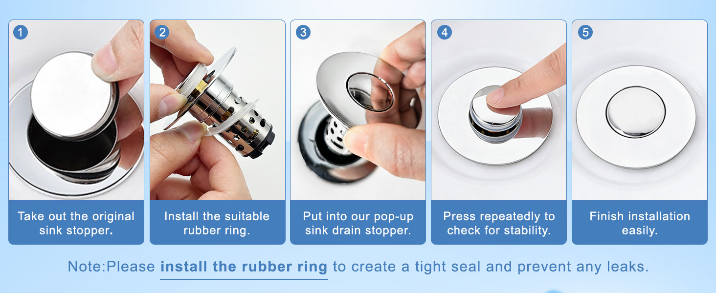 3 in 1 bathroom sink drain strainer