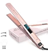 ZM ZHEMEI Hair Straightener, 1 Inch Flat Iron Hair Straightener with LED Display, Professional PT...