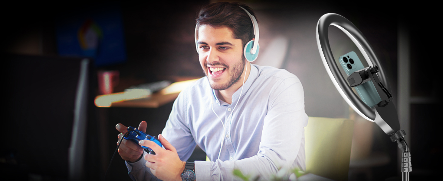 phone tripod with light