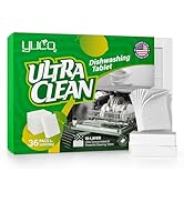 YCUO Dishwashing Pods,100% Pure Natural Plant-Based Solid Dishwashing Detergent Tablet, Removes O...