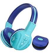 SIMOLIO Kids Bluetooth Headphones, Wireless Headsets with 75/85/94dB Safe Volume for Toddler Teen...