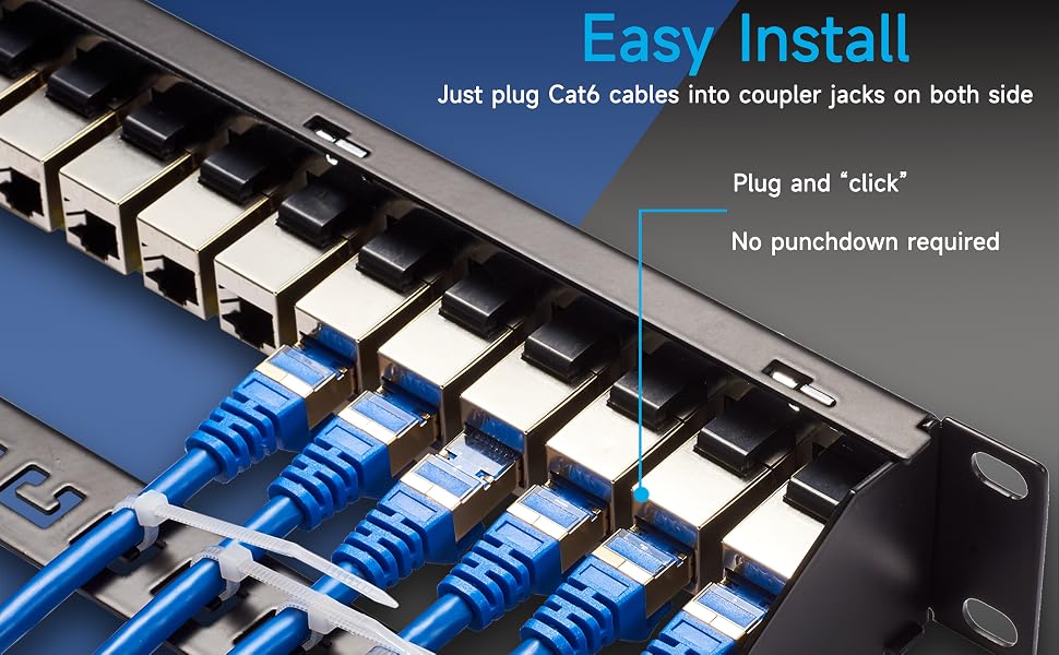 24 port cat6 patch panel