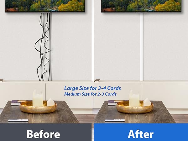 Wall cord cover kit