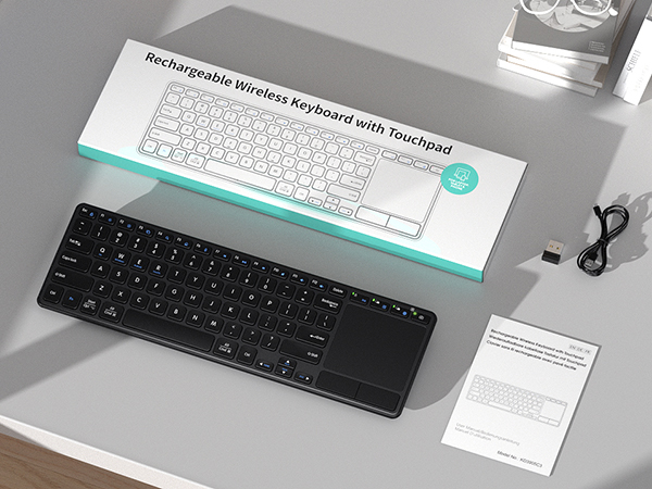 wireless keyboard with touchpad