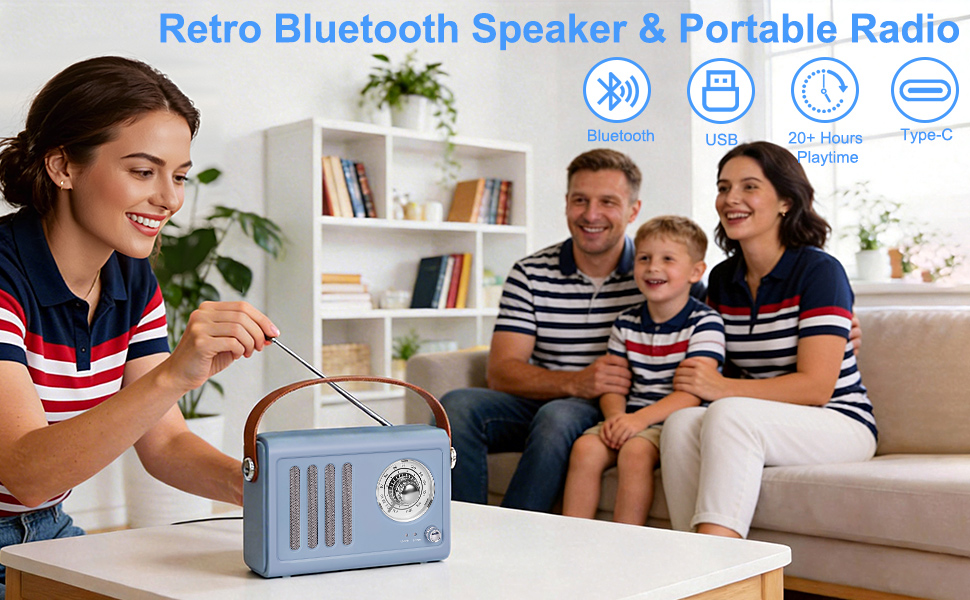 retro bluetooth speaker