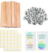 Visgaler 200 Pcs Upgrade Wooden Candle Wicks. Thickened Wood Wicks. Natural Crackling Wicks, Envi...