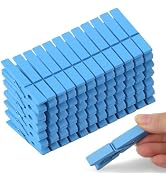 Phinus 72 Pcs Colorful Wooden Clothes Pins, 2.9 Inch Clothes Pins for Baby Shower Games, Hanging ...