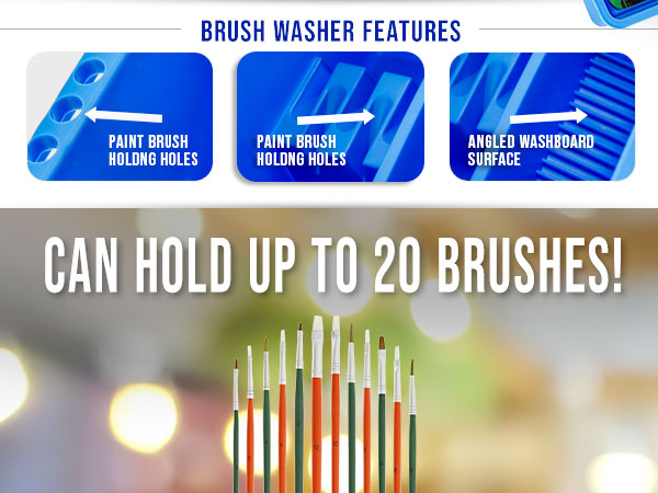 brush washer paint brush cleaner artist brush holder brush cleaning station brush rinser