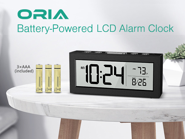 Battery Operated Digital Clock, Digital Alarm Clocks for Bedrooms