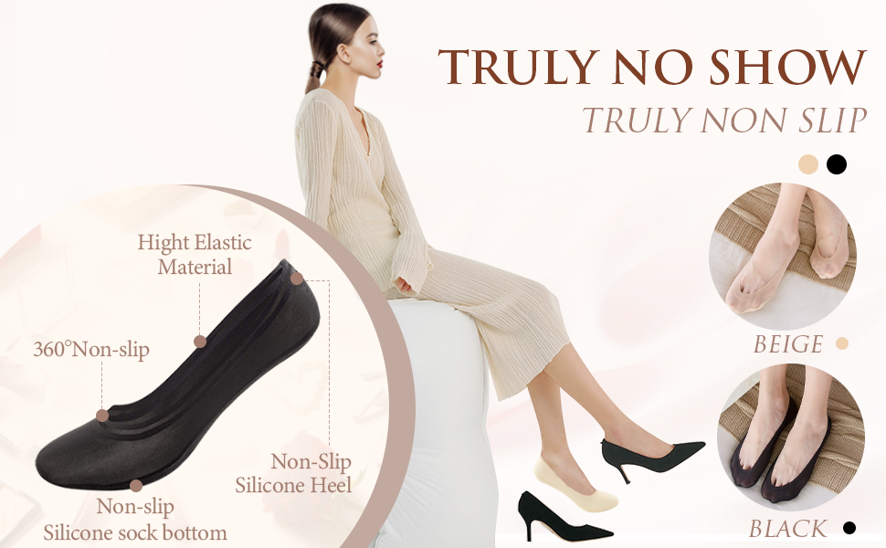 no show socks womens non slip sock ultra low cut blac socks flat thin liners hidden invisible sock