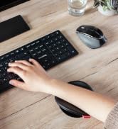 Cherry SLIDEPAD Ergo, Sliding Ergonomic Arm Rest for the Desk, Compatible with Mouse and Keyboard...