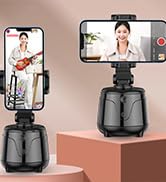Auto Face Tracking Tripod, 360° Rotation Intelligent Follow Phone Mount Holder, No App Required, ...