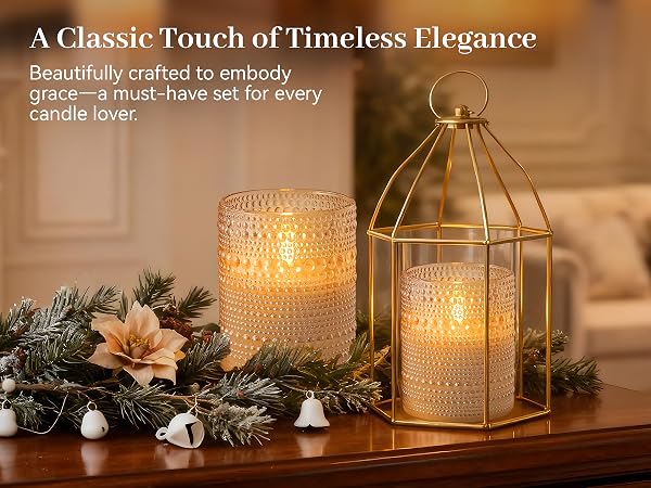 Battery Operated LED Flickering Flameless Candles with Remote and Timer