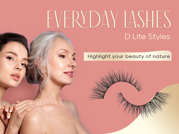 Natural Lashes Wispy Lashes Natural Look False Eyelashes