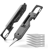 VIRENKNIFE Folding Knife, 12-in-1 Mini Multi-Functional Keychain with Pry Bar, Carabiner, Phillip...