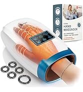 LifePro Legra Hand Massager with Heat and Compression — Cordless Electric Hand and Wrist Massager...