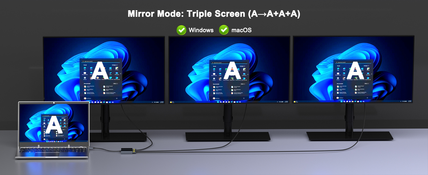 laptop docking station 3 monitors