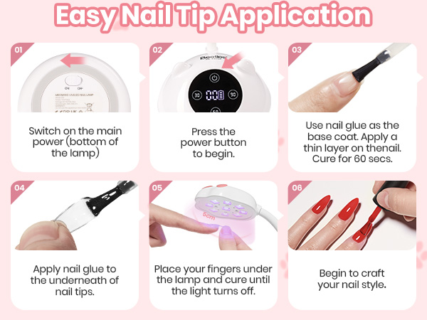 Beetles Gooseneck UV Nail Lamp - Meowgic MilkKitty Mini LED Nail Light