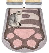Bienbee Cat Litter Mat,33.5 x 22.5in Cat Litter Mat Litter Trapping Mat Easy to Clean,Litter Box ...