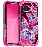Miqala for Google Pixel 10a Case,Glow in The Dark Three Layer Heavy Duty Shockproof Full Body Pro...