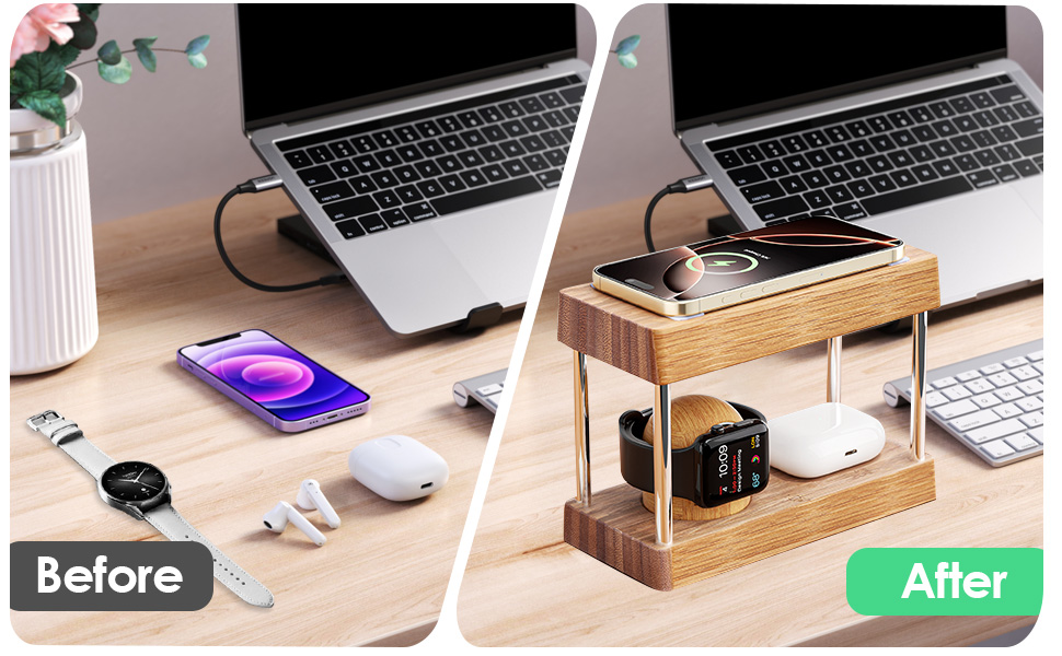 wireless charger with light