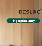 DESLOC C110 Keyless Entry Door Lock with Fingerprint - Smart Deadbolt Lock for Front Door with 2 ...