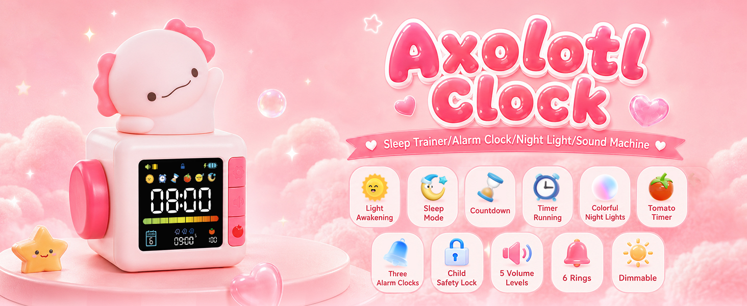 Axolotl Clock