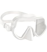 WSTOO Frameless Swim Goggles with Nose Cover for Adults, Panoramic Anti-Glare & Anti-Fog Tempered...