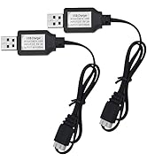 2PCS USB Charger Cable with XH-3P Connector for SCX24 RC Car, Holyton Remote Control Car, 2S 7.4V...