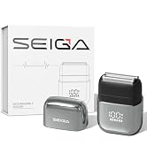 SEIGA Mini Electric Foil Shaver for Men,Portable Travel Razor,3 Floating Blades,IPX7 Waterproof W...
