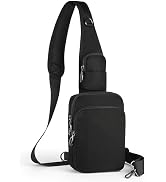 Keanoo Sling Bag, Crossbody Bag with Zipper Lock, RFID & Water Resistant for Women and Men Small ...